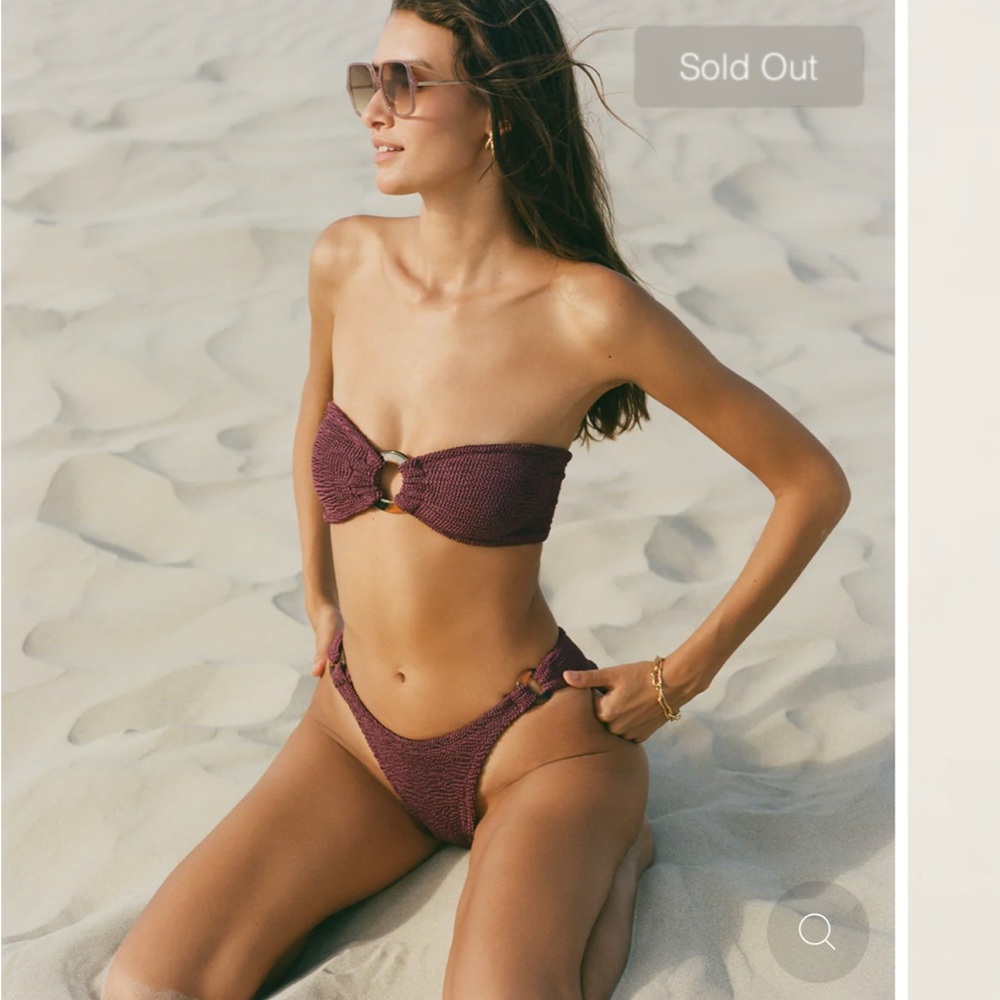Hunza G Metallic Grape bikini